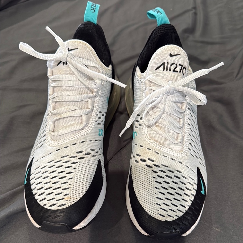 Nike Air Max 270 White and Black Sneakers
